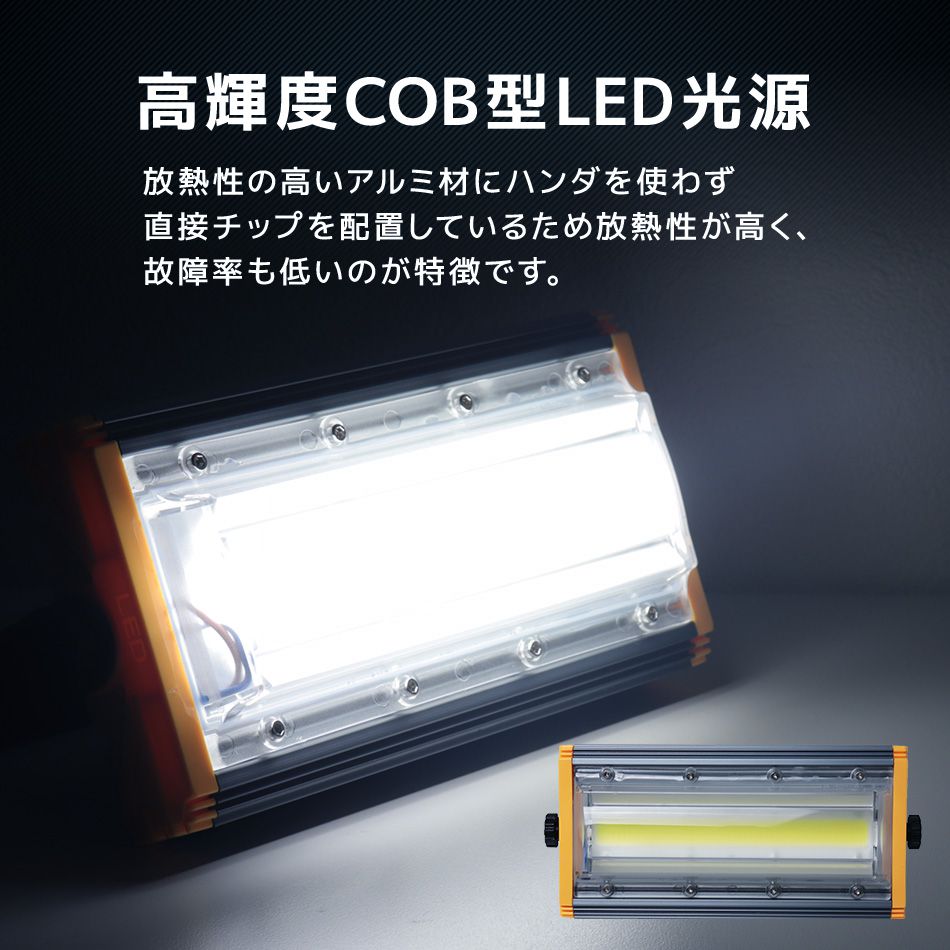 WEIMALL（ウェイモール） LED投光器 50W 4000LM 2個セット 昼光色 防水