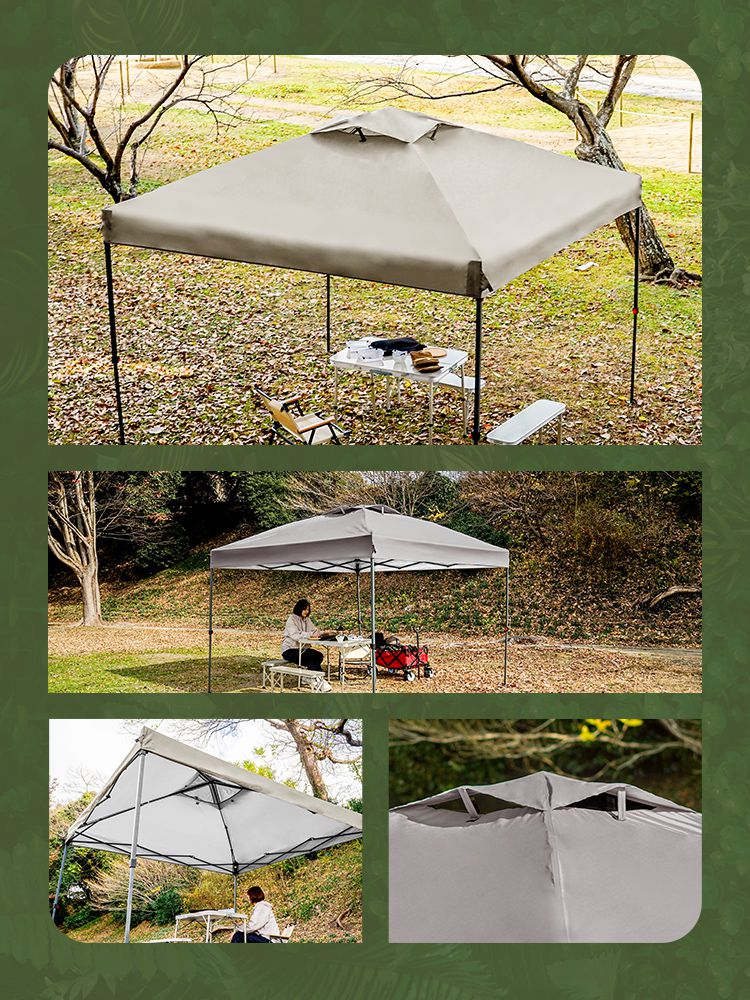 MERMONT タープテント ワンタッチ 3m×3m 簡単 イベント 防災 防水 遮光