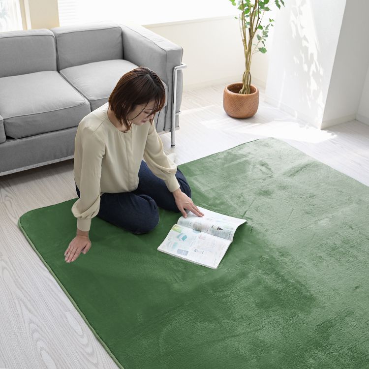 WEIMALL（ウェイモール） ラグ カーペット 洗える 2畳 厚手 185×185