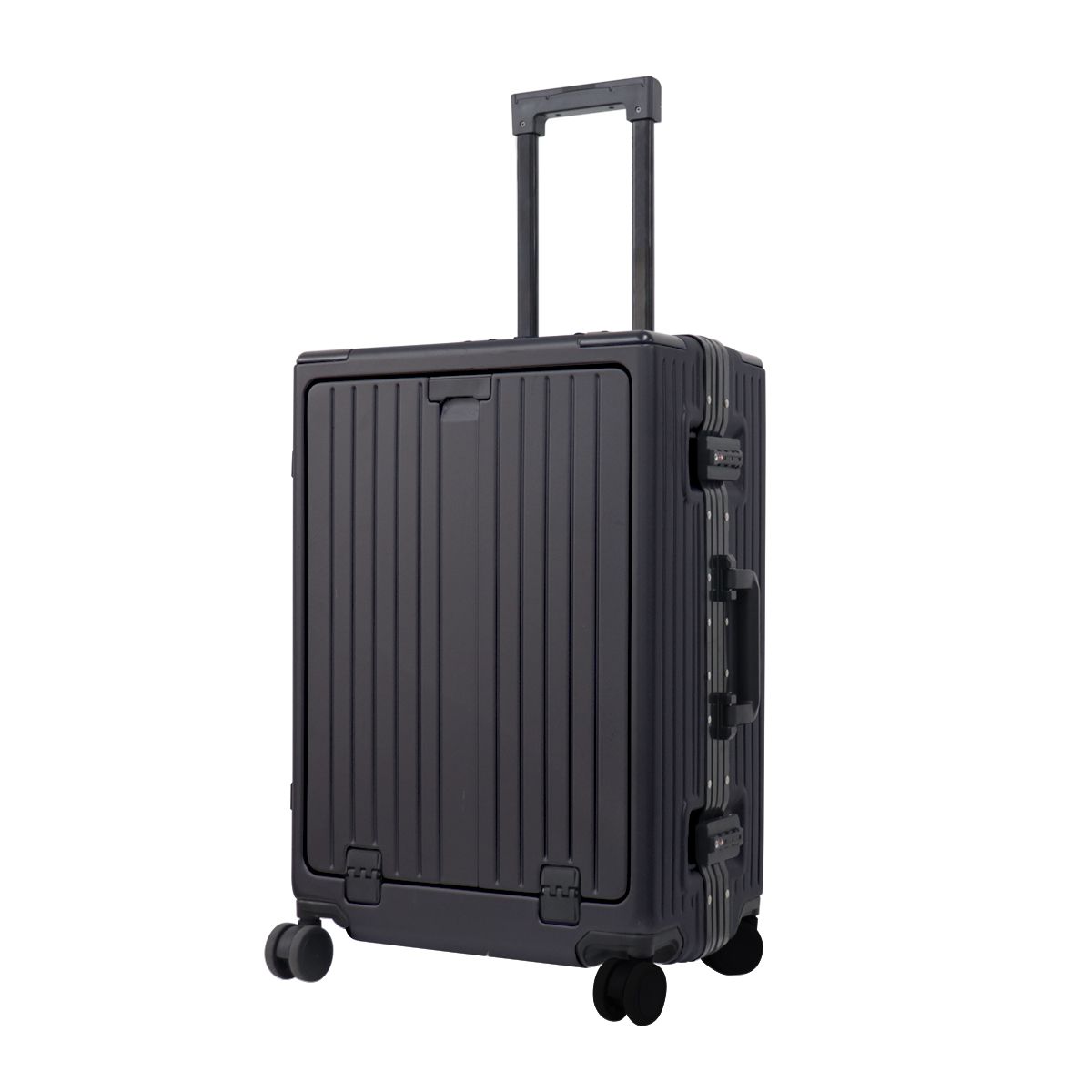 スーツケース Mサイズ フロントオープン USBポート キャリーバッグ キャリーケース TSAロック おしゃれ 多機能 旅行かばん 旅行 4泊 5泊 6泊｜pickupplazashop｜04