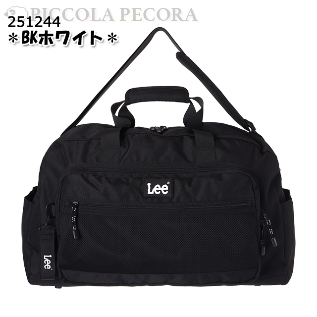 Lee トラベルボストン 学生 リー ロゴ チャーム ポリ メッシュ