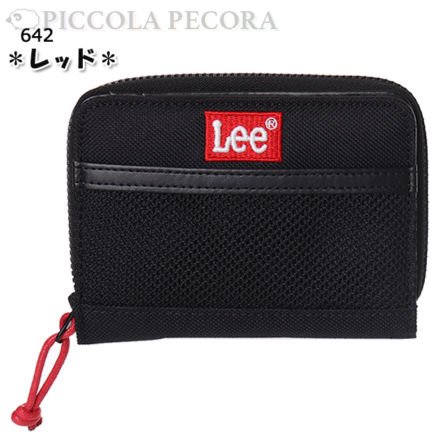 Lee（リー） 財布 学生 ポリ ボックス ロゴ 刺繍 二つ折り財布 / 子供