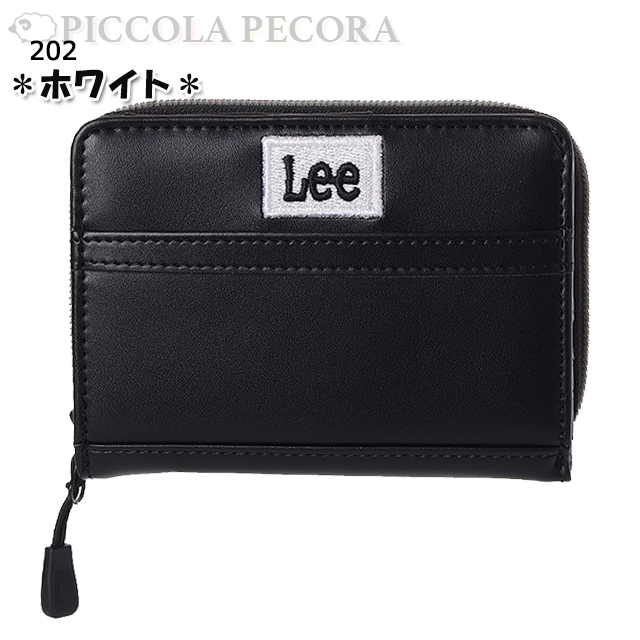 Lee（リー） 財布 学生 合皮 ボックス ロゴ 刺繍 二つ折り財布 / 子供