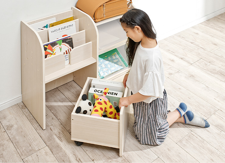 子供部屋 インテリア 収纳 棚 キッズラック ランドセルラック 絵本棚
