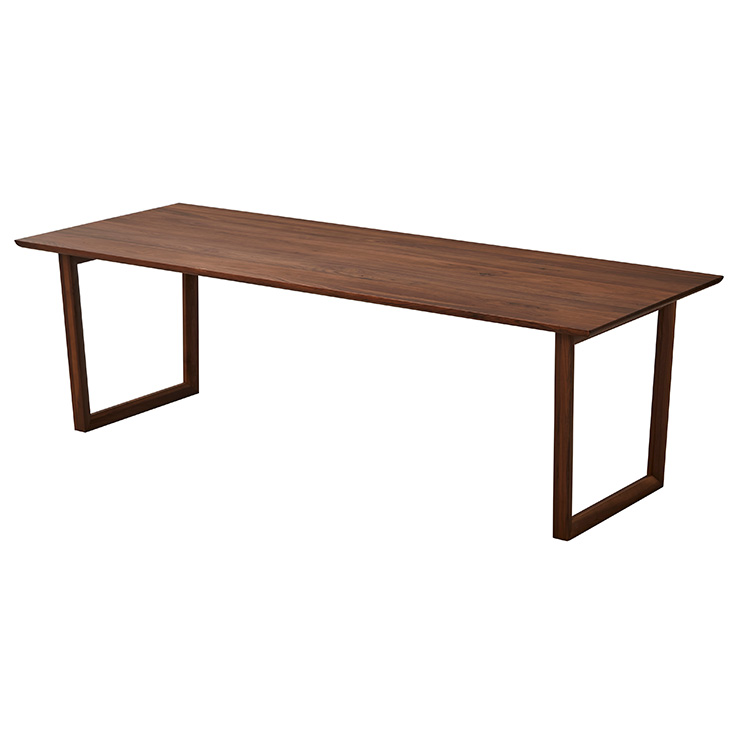 幅210cm ダイニングテーブル ダイニング 食卓テーブル ミーティングテーブル 木製 おしゃれ 6人 210cm幅 テーブル単品 Baum(バオム) ウォールナット 全6タイプ｜pie-no｜02