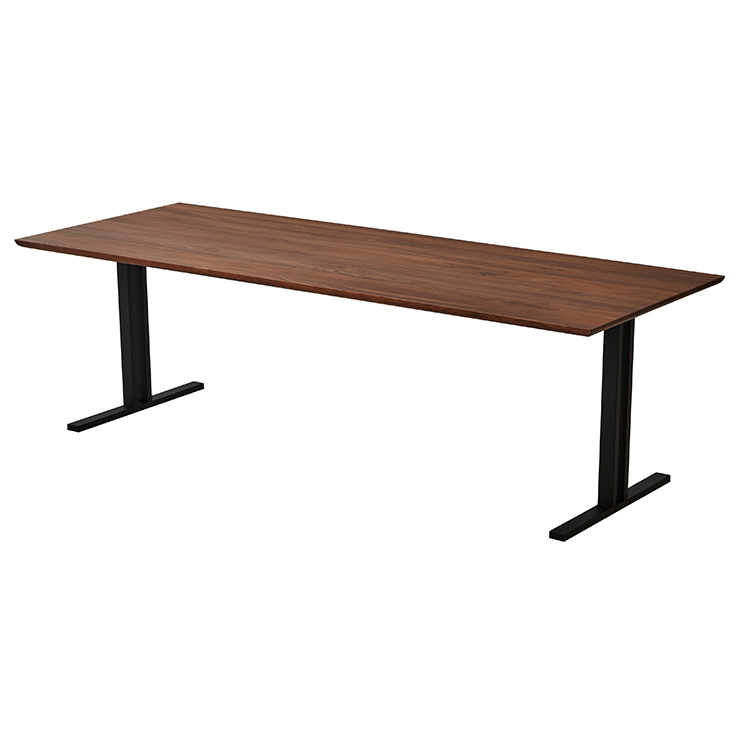 幅210cm ダイニングテーブル ダイニング 食卓テーブル ミーティングテーブル 木製 おしゃれ 6人 210cm幅 テーブル単品 Baum(バオム) ウォールナット 全6タイプ｜pie-no｜04