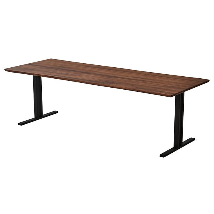 幅210cm ダイニングテーブル ダイニング 食卓テーブル ミーティングテーブル 木製 おしゃれ 6人 210cm幅 テーブル単品 Baum(バオム) ウォールナット 全6タイプ｜pie-no｜07