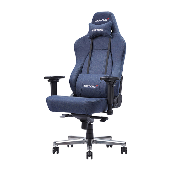 オフィスチェア シンプル AKRacing ゲーミングチェア Premium Denim かっこいい 疲労軽減 座面チルト機能 ヘッドレスト付き リクライニング機能 耐久性 ゲーム_1