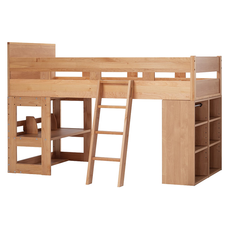 【最終値下げ】 アルダー無垢材使用 日本製 国産 システムベッド ロフトベッド システムベット ロフトベット ロータイプ 子供 大学生 大人用 TRACK(トラック) 堀田木工所 【YWU2973096502】(106920円)