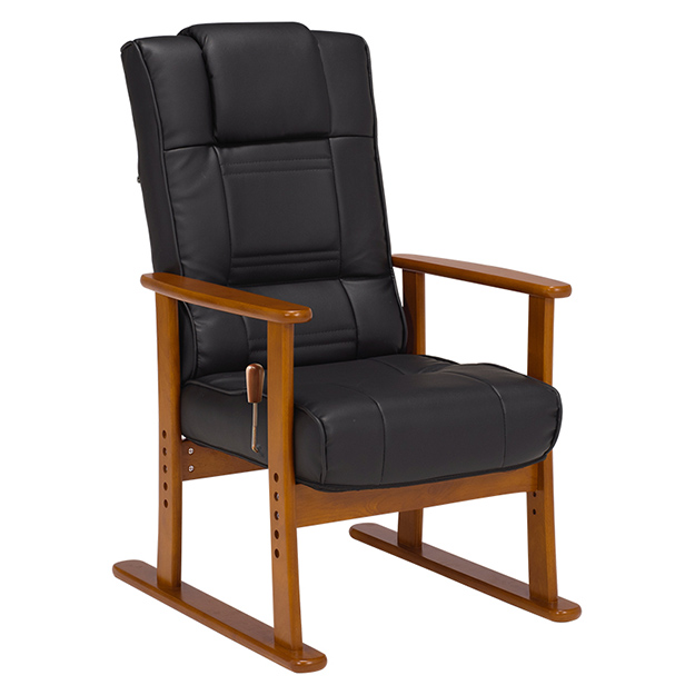 リクライニングチェアー 高座椅子 LZ-4377 組立式 シンプル 無段階調整 折りたたみ可 座面高調整可 疲れにくい 快適 リビング 寝室 一人暮らし ワンルーム｜pie-no｜04