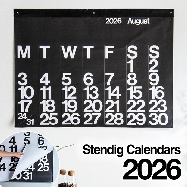【4月から】stendig 2025ビッグサイズカレンダー 2026年版 令和8年版 Stendig Calenders(ステンディグ カレンダー