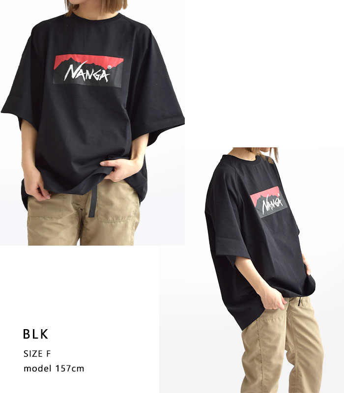 NANGA ナンガ Tシャツ トップス エコハイブリッド ボックスロゴ