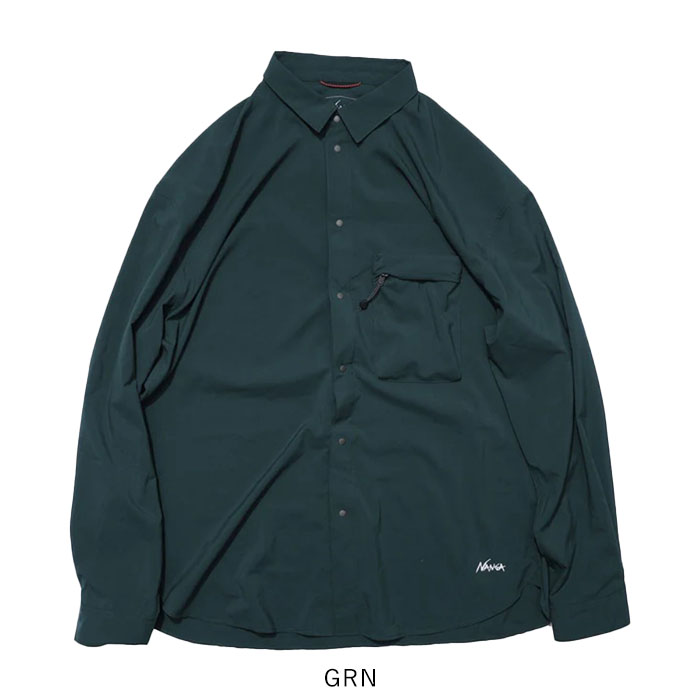 2025春夏新作 ナンガ NANGA シャツ 長袖 カジュアルシャツ PLC EXCURSION SHIRT メンズ アウター 羽織り UVカット 吸汗速乾性 ストレッチ 春 夏 秋 N2500-1I402A NANGA 2025春夏新作 ナンガ シャツ 長袖 カジュアルシャツ PLC