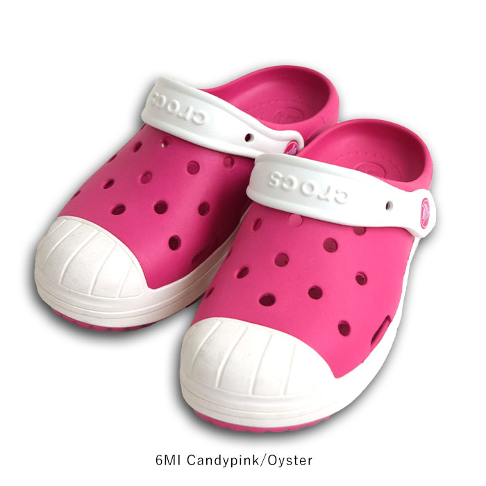 正規取扱店  クロックス 女の子 男の子 クロッグ サンダル キッズ ジュニア シューズ バンプ イット ピンク 19.5cm 202282 | crocs | 01