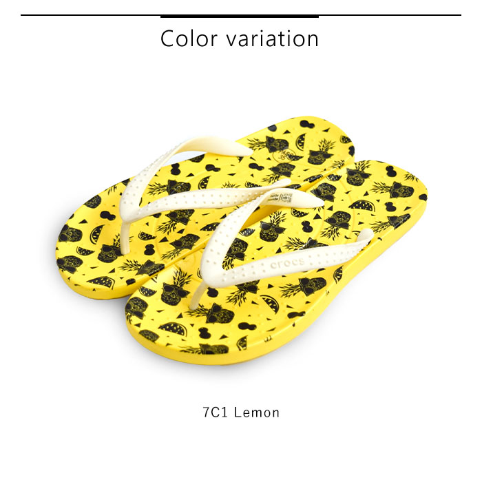 CROCS クロッグサンダル グレー/イエロー*6 202660_5.jpg