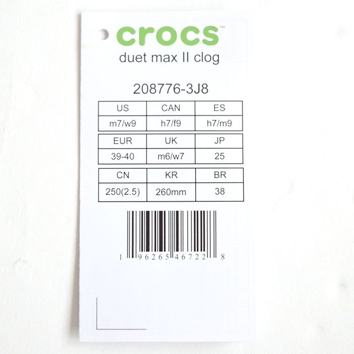 2023春夏新作 Crocs クロックス DUET MAX 2.0 CLOG メンズ レディース