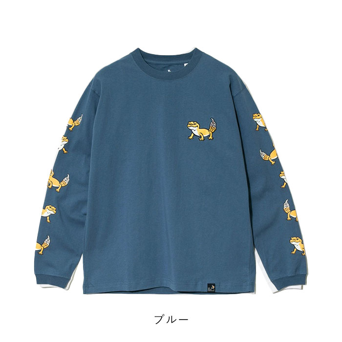 2025春夏新作 ゴースローキャラバン go slow caravan  ロンT Tシャツ トップス レオパードゲッコー レオパ メンズ レディース 長袖 綿 コットン 春 秋 冬 341903 go slow caravan 2025春夏新作 ゴースローキャラバン ロンT T