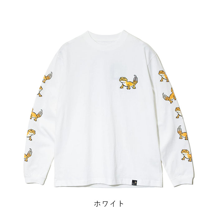 2025春夏新作 ゴースローキャラバン go slow caravan  ロンT Tシャツ トップス レオパードゲッコー レオパ メンズ レディース 長袖 綿 コットン 春 秋 冬 341903 go slow caravan 2025春夏新作 ゴースローキャラバン ロンT T