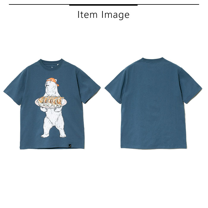 go slow caravan USAコットン餃子クマTシャツ go slow caravan USAコットン餃子クマTシャツ / Tシャツ
