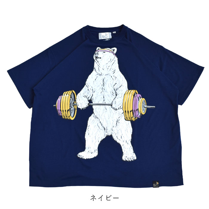 2025春夏新作 ゴースローキャラバン go slow caravan 半袖 Tシャツ メンズ レディース トップス プール クマ BIG TEE カットソー くま 熊 浮き輪 海 341920 pool-1.jpg