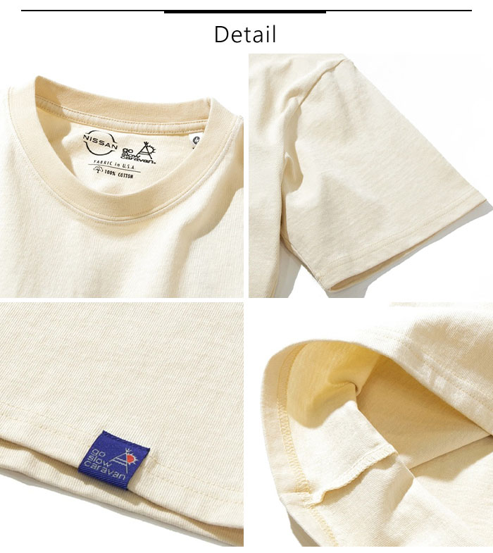 ゴースローキャラバン NISSAN×go slow caravan 日産 ニッサン ラシーン Tシャツ 半袖 メンズ レディース 391945 391945_2.jpg