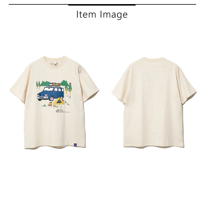 ゴースローキャラバン NISSAN×go slow caravan 日産 ニッサン ラシーン Tシャツ 半袖 メンズ レディース 391945 go slow caravan ゴースローキャラバン NISSAN×go 日産 ニッサン
