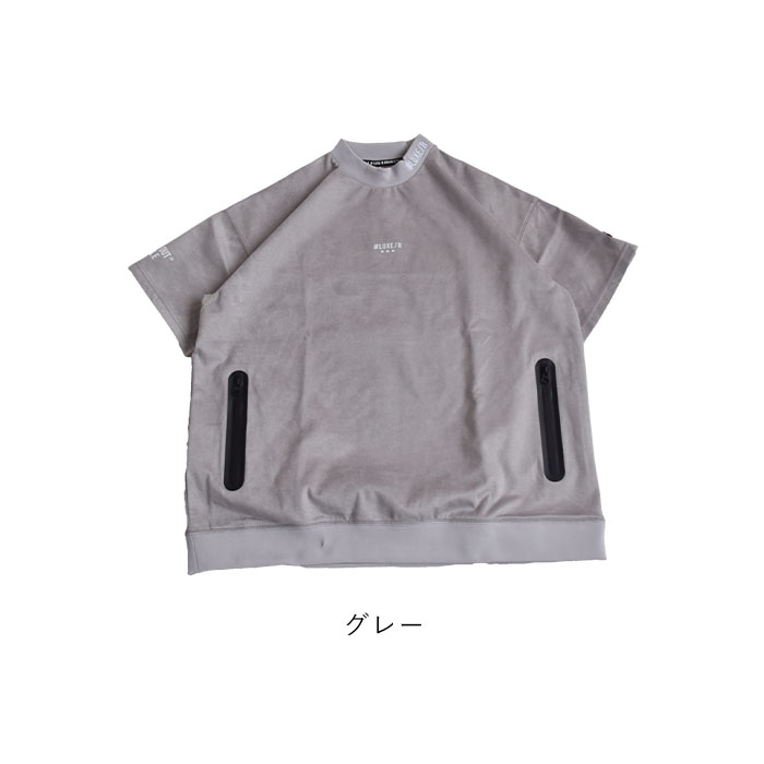 2025春夏新作 ラグジュ ゴルフ LUXE/R GOLF 半袖 Tシャツ トップス プルオーバー メッシュ切替エステルスエードPO  ミニモック スウェード 46037 LUXE/R 2025春夏新作 ラグジュ ゴルフ GOLF 半袖 Tシャツ