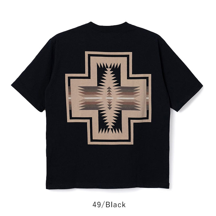 2025春夏新作 ペンドルトン PENDLETON 半袖 Tシャツ バックプリント ネイティブ柄 幾何学模様 Back Print Tee メンズ レディース 春 秋 冬 M L 5275-0007 PENDLETON 2025春夏新作 ペンドルトン 半袖 Tシャツ バック