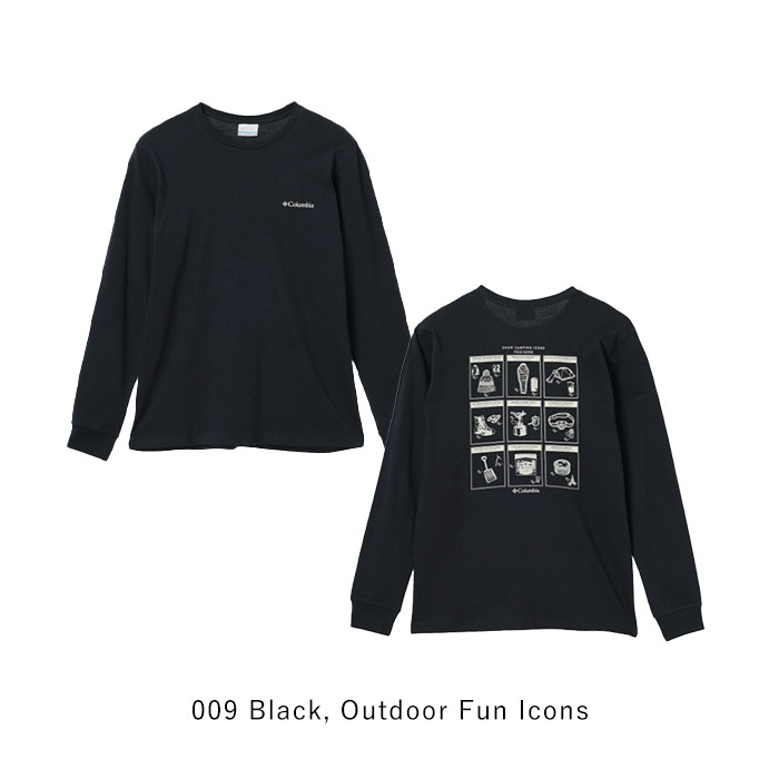 新品 コロンビアPFG　高機能ロンＴ　黒　Ｌ Columbia 2024秋冬新作 コロンビア ロンT Tシャツ トップス