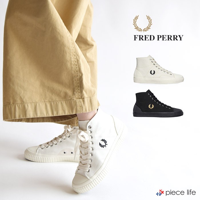 フレッドペリー スニーカー FRED PERRY HUGHES MID CANVAS