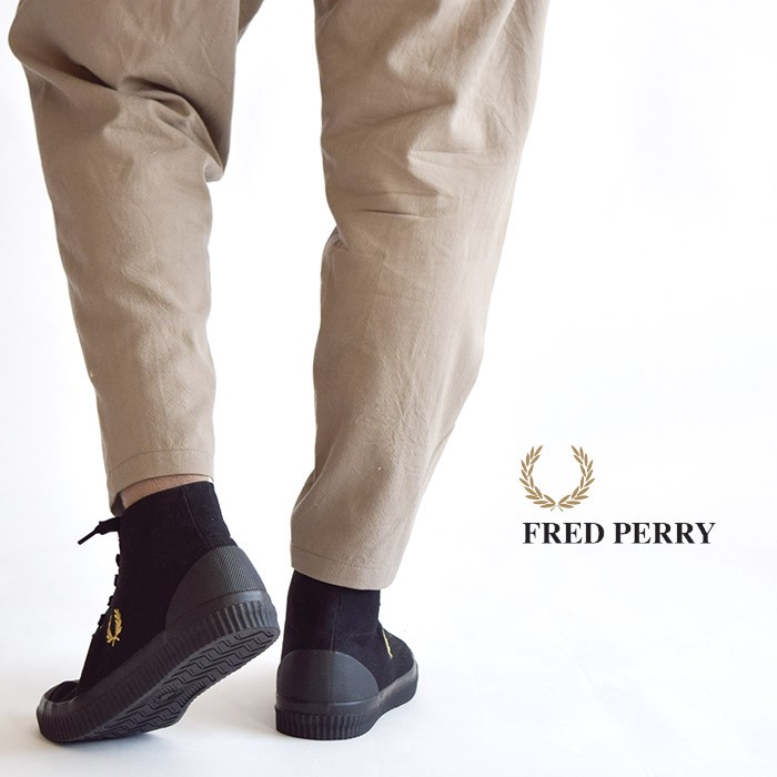 フレッドペリー スニーカー FRED PERRY HUGHES MID CANVAS