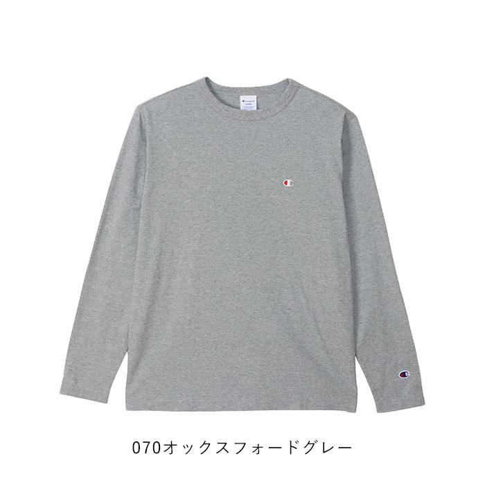 正規取扱店 【2024秋冬新色追加】チャンピオン Champion ロンT Tシャツ 長袖 カットソー ワンポイント メンズ レディース ロングスリーブ 定番 C3-Y428 | Champion | 02