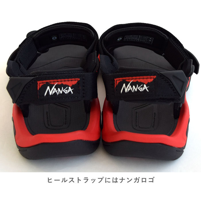 NANGAxTeva TERRA FI FIVEサンダル ブラックxレッド 25 NANGA×TEVA ナンガ×テバ TERRA FI FIVE テラ ファイ ファイブ