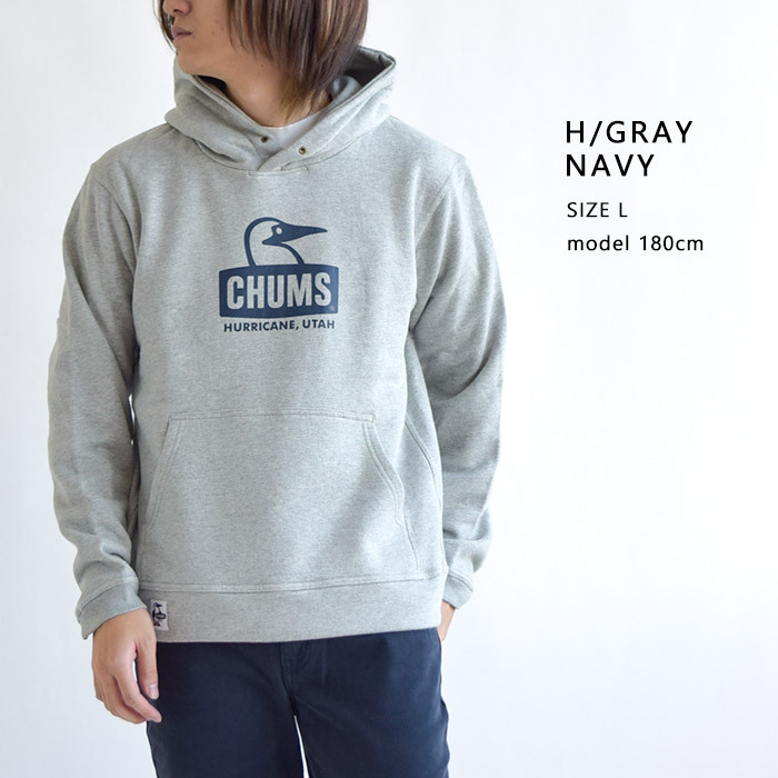 優先購入 [チャムス] トレーナー Booby Face Pullover Parka Navy x