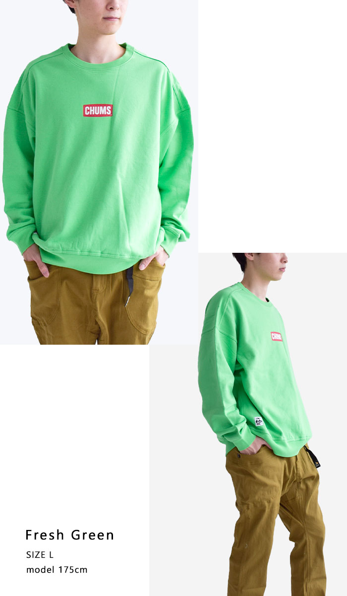 CHUMS チャムス トレーナー OVERSIZED MINI LOGO CREW TOP