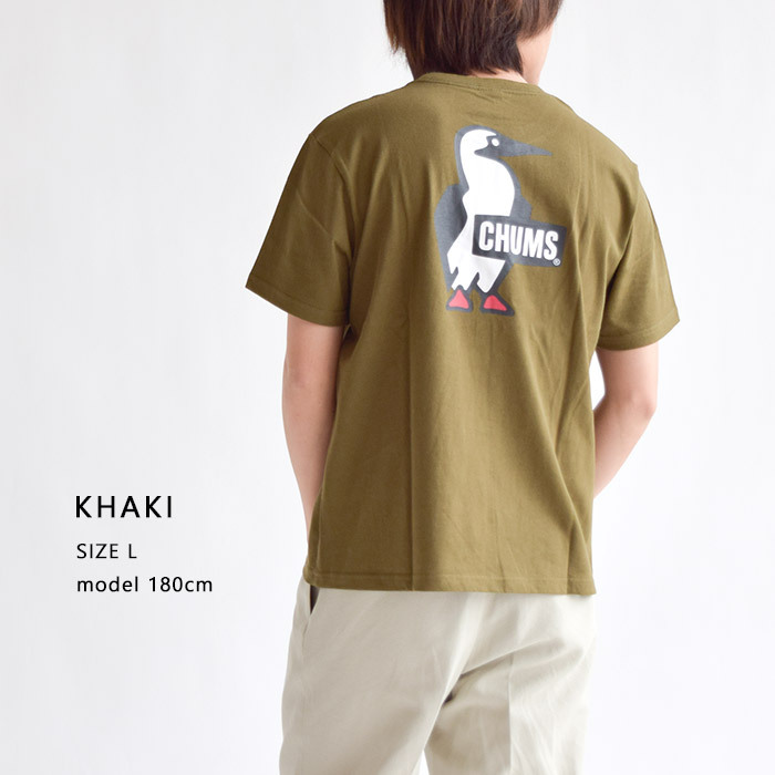 CHUMS 新色追加 チャムス Tシャツ ブービーロゴTシャツ トップス