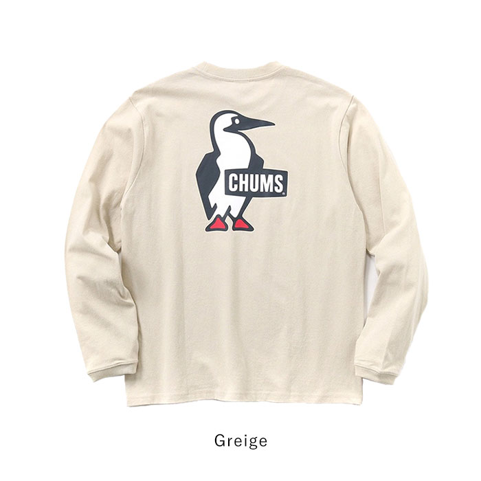 2024秋冬新色追加 CHUMS チャムス 長袖 ロンT ブービーロゴブラッシュドロングスリーブTシャツ トップス メンズ レディース  CH01-2304 CHUMS 2024秋冬新色追加 チャムス 長袖 ロンT ブービーロゴ