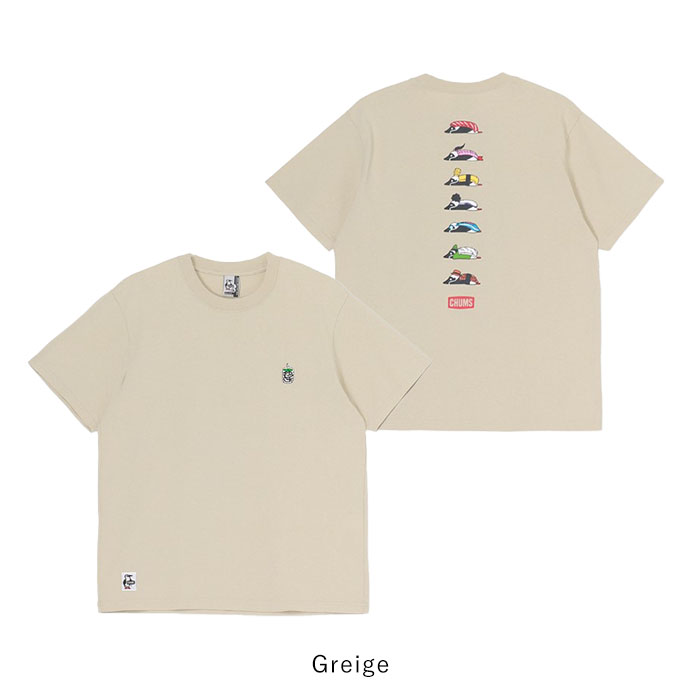 2025春夏新作 CHUMS チャムス Tシャツ 半袖 寿司 湯?み すし バックプリント ブービースシフレンドTシャツ トップス 綿100％ メンズ レディース CH01-2521 | CHUMS | 03