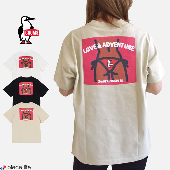 2025春夏新作 CHUMS チャムス Tシャツ 半袖 かせきさいだぁ Hip T-Shirt ヒップ コラボ トップス 綿100％ メンズ レディース ユニセックス M L XL CH01-2554 CHUMS 2025春夏新作 チャムス Tシャツ 半袖 かせきさいだぁ Hip