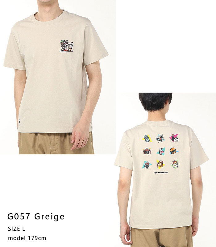 CHUMS 2025春夏新作 チャムス Tシャツ 半袖 かせきさいだぁ