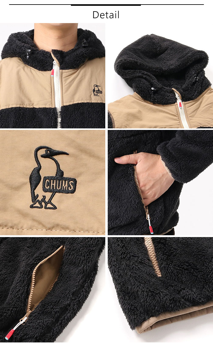 CHUMS チャムス アウター エルモフリースフルジップパーカー