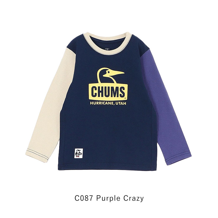 CHUMS 2025春夏新作 チャムス キッズ Tシャツ ロンT 長袖