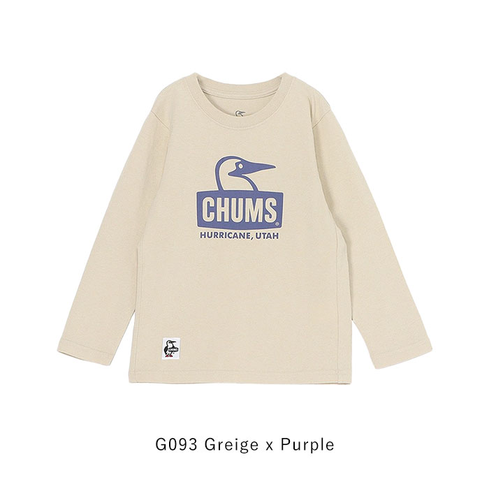 CHUMS 2025春夏新作 チャムス キッズ Tシャツ ロンT 長袖