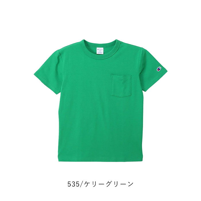 2点で5%OFFクーポン対象 2024春夏新作 チャンピオン Champion Tシャツ 半袖 トップス キッズ  ショートスリーブポケット 男の子 女の子 春 夏 秋 CK-Z303｜piecelife｜07