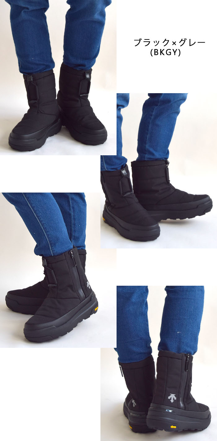 美品 DESCENTEブーツ HEAT NAVI ベージュ DESCENTE 2024秋冬新作 デサント ブーツ メンズ レディース 防滑