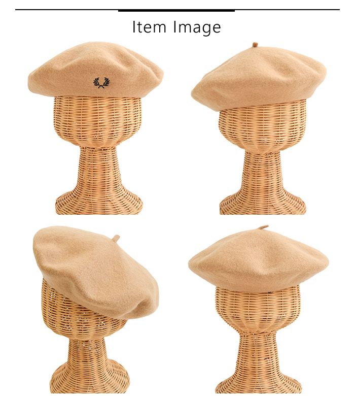 FRED PERRY フレッドペリーFRED Beret ベレー帽 ロゴ入り 刺繍