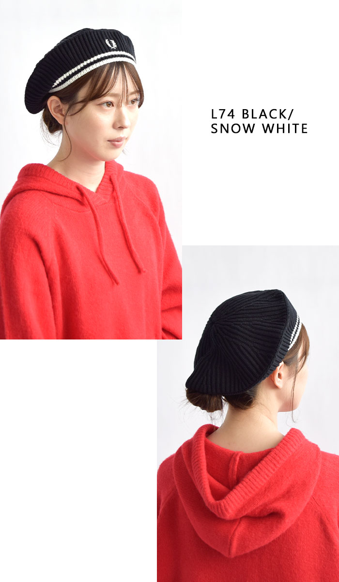 FRED PERRYフレッドペリー　ベレー帽　赤 FRED PERRY フレッドペリー ベレー帽 Knitted Beret メンズ