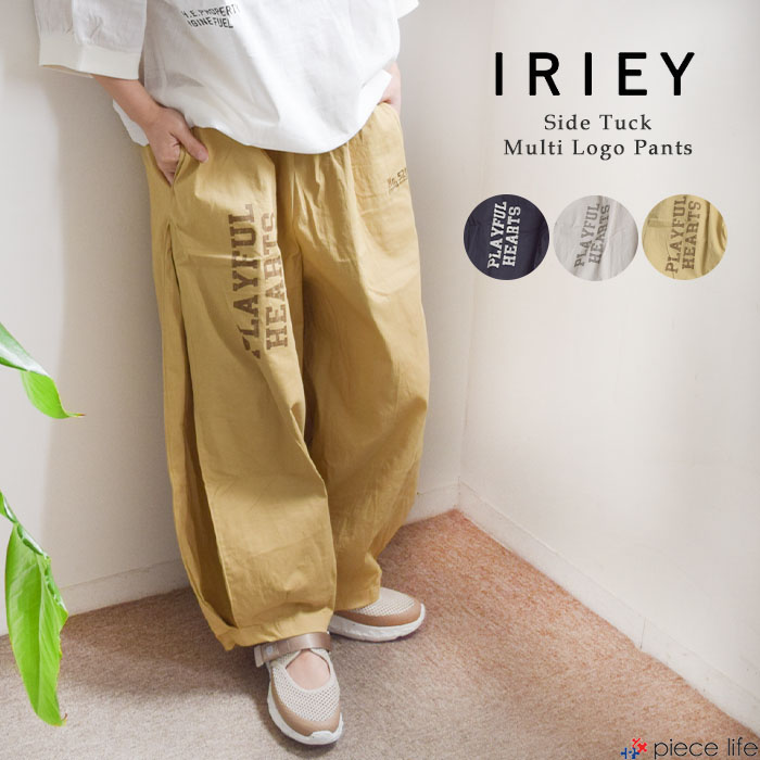IRIE 2025春夏新作 アイリー iriey パンツ ワイド ツイル脇