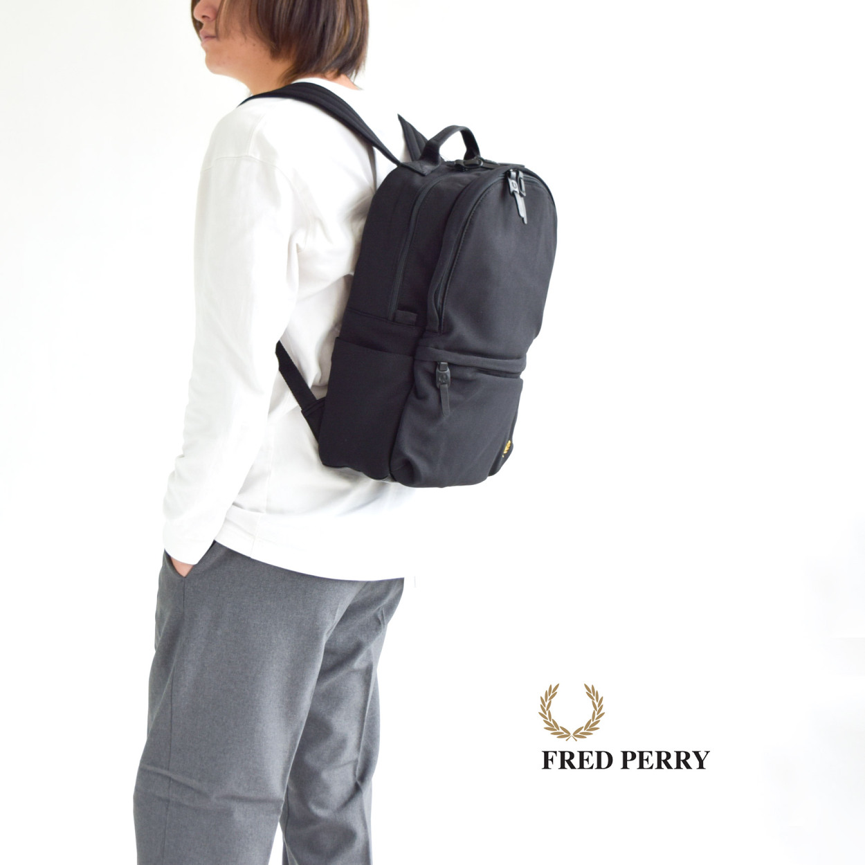 FRED PERRY フレッドペリー ピケ バックパック バッグ リュック 