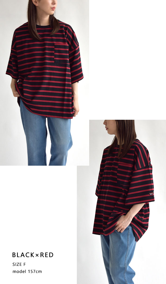 NANGA ナンガ ECO HYBRID LOOSE FIT BORDER TEE エコハイブリッド 